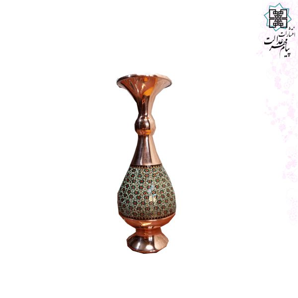 ست حافظ وزیری چرم جعبه دار نفیس به همراه 2گلدان خاتم