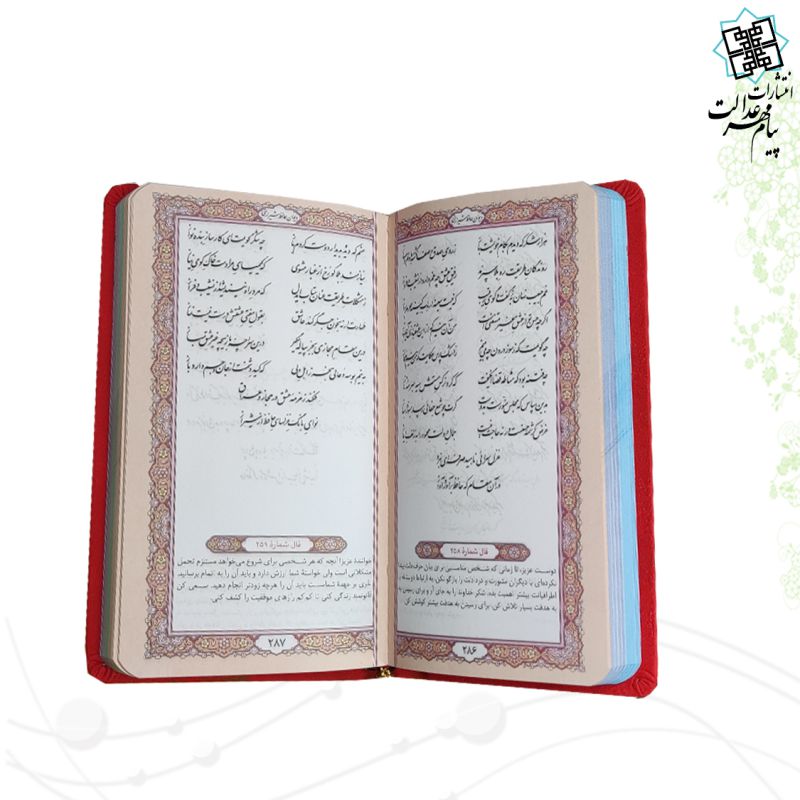 دیوان حافظ پالتویی چرم مدل استند طرح لاو