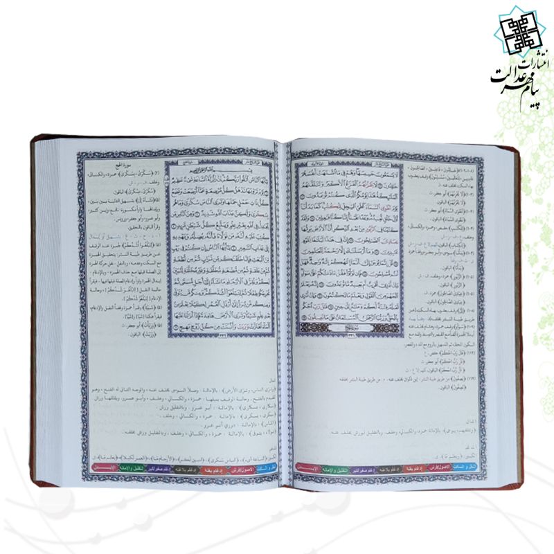 قرآن وزیری بدون ترجمه ترمو ده قرائت الشاطبیه و الدره طیبه النشر 