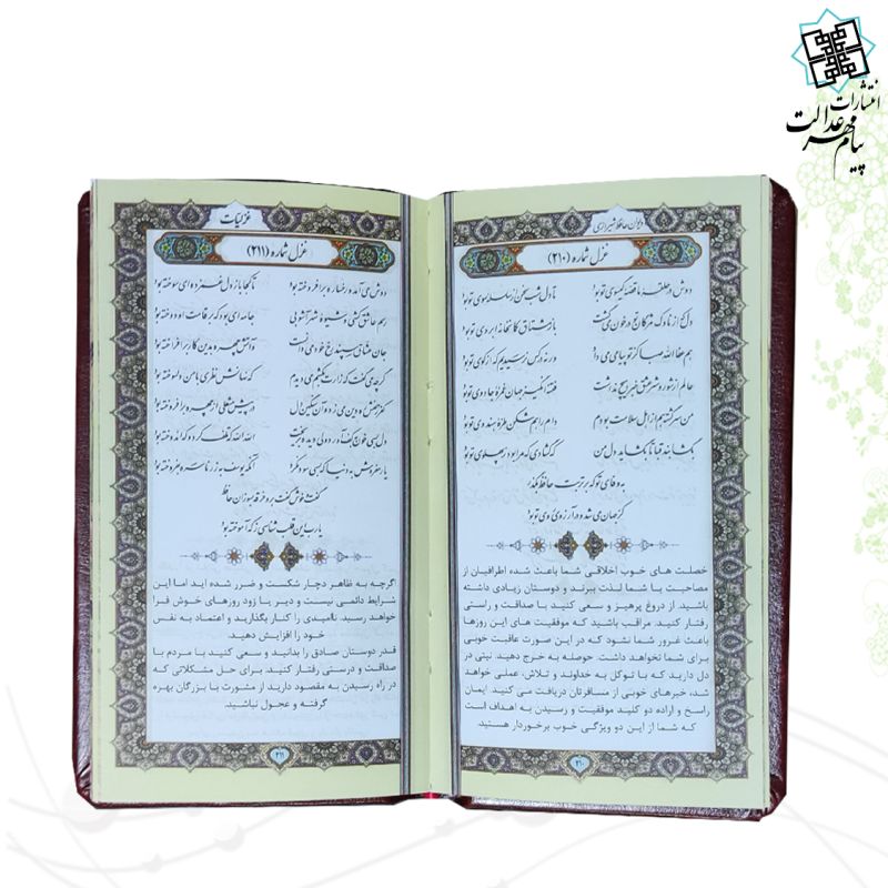 دیوان حافظ پالتویی چرم مدل لبچاپ
