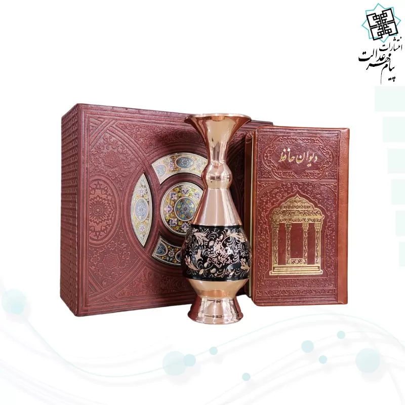 حافظ پالتویی چرم با گلدان الماس تراش