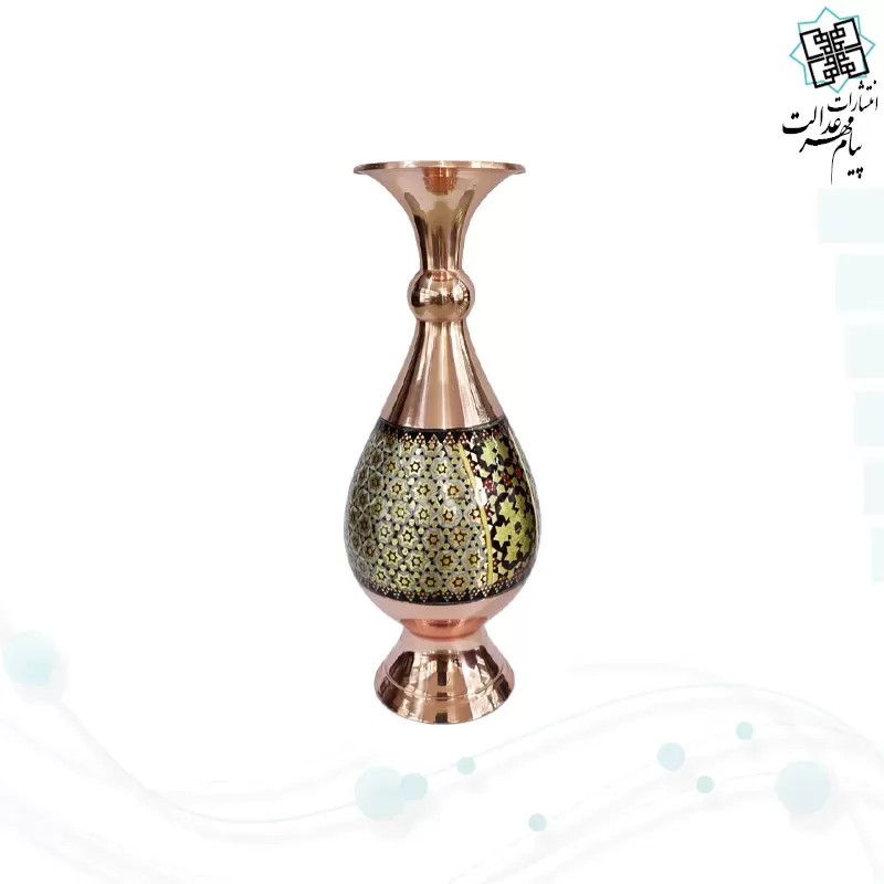خیام و باباطاهر پالتویی چرم با گلدان خاتم