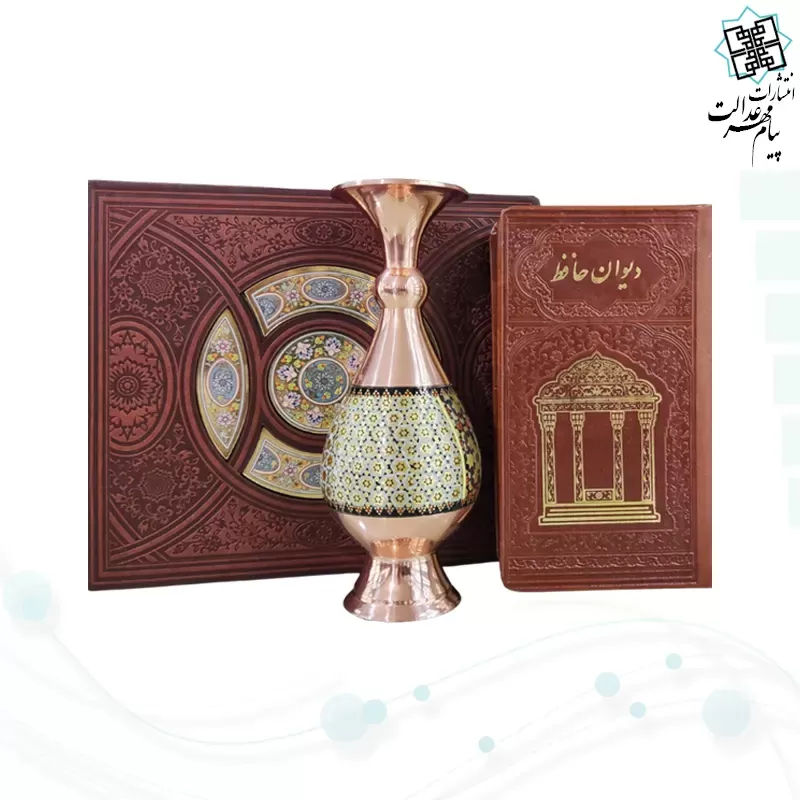 حافظ پالتویی چرم با گلدان خاتم