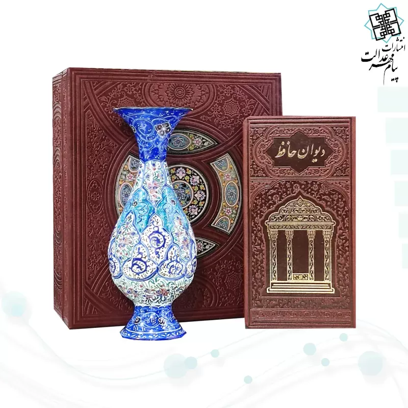 حافظ پالتویی چرم با گلدان مینا