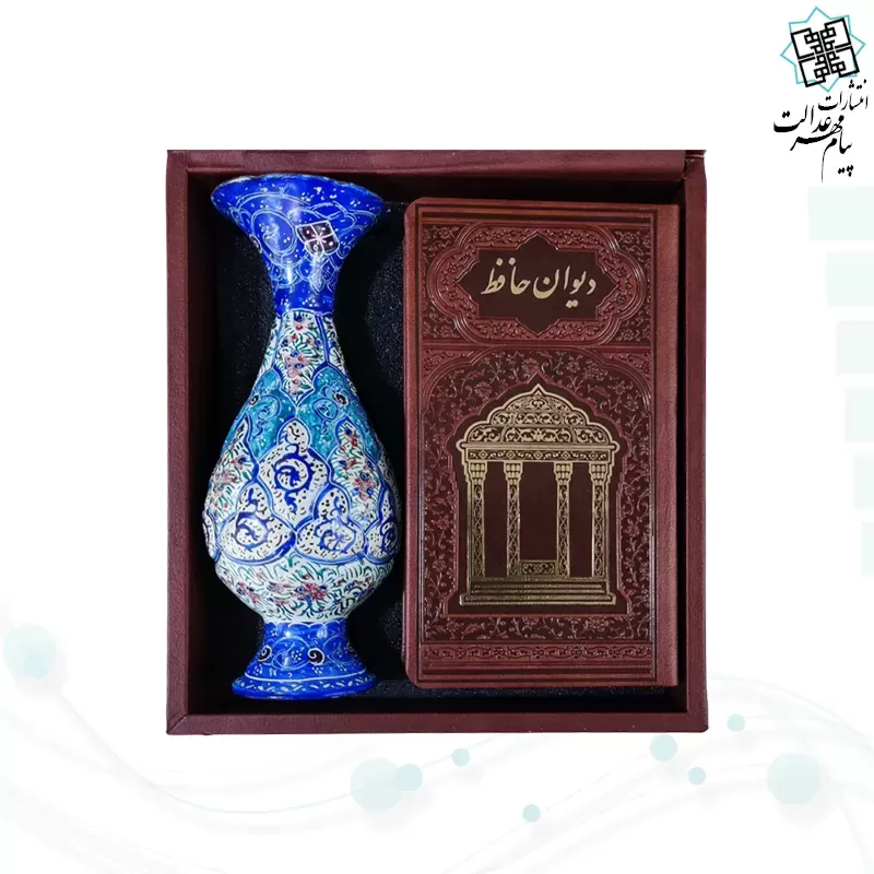 حافظ پالتویی چرم با گلدان مینا