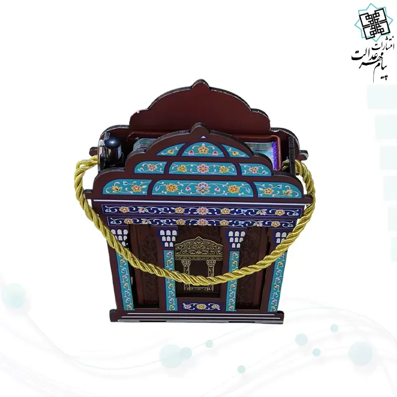 حافظ پالتويي چرم با ساک طرح مقبره و خودکار