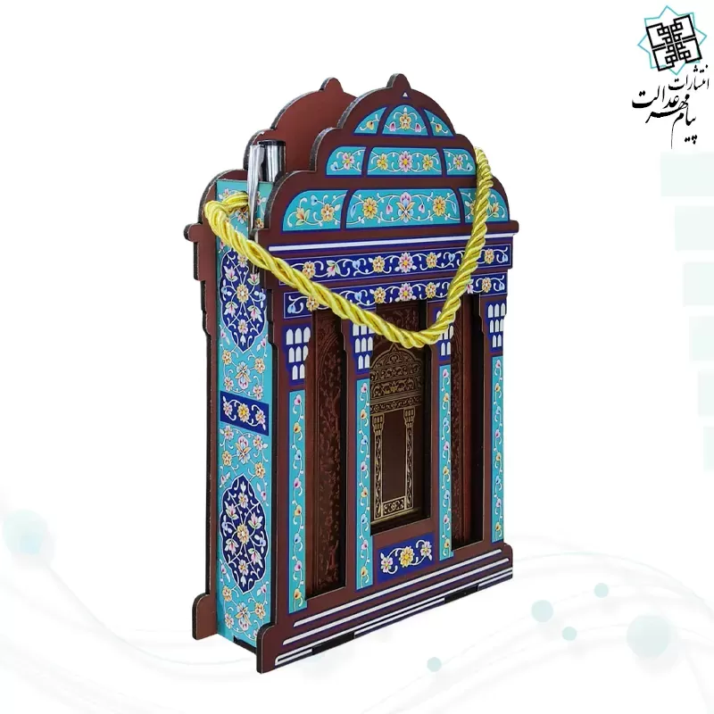 حافظ پالتويي چرم با ساک طرح مقبره و خودکار