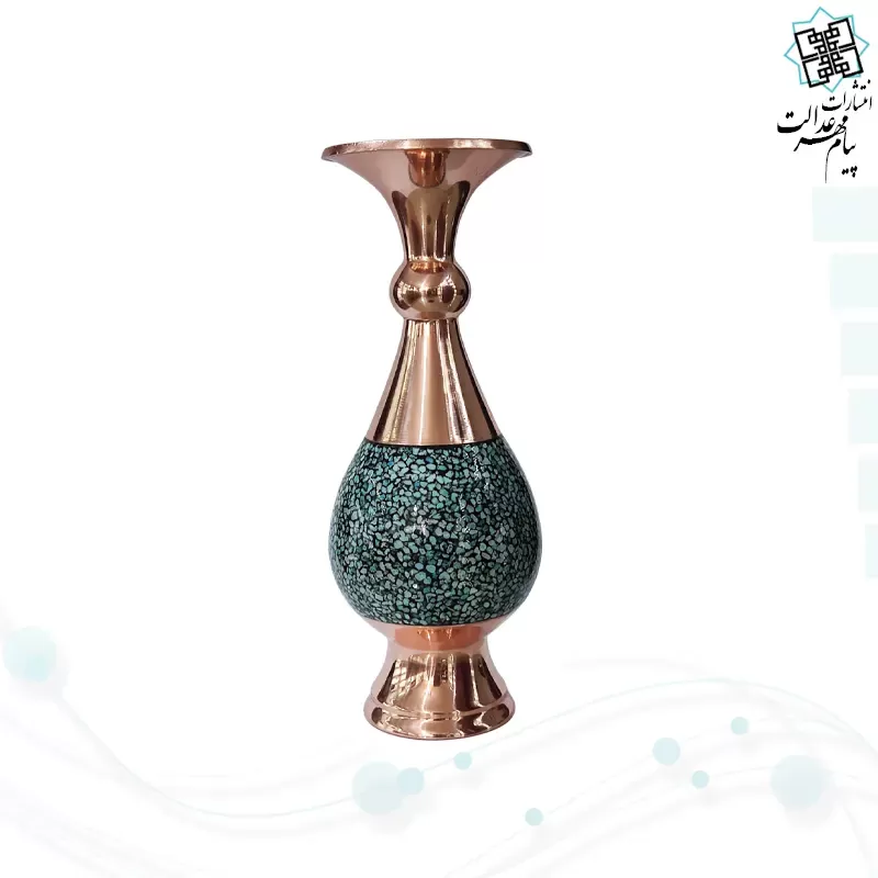 گزیده شاهنامه پالتویی چرم با گلدان فیروزه